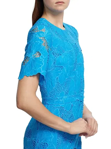 Elie Tahari Women's Clover Butterfly Lace Minidress - Sky Light | Thumbnail 6 Elie Tahari Women's Clover Butterfly Lace Minidress - Sky Light | Thumbnail 6