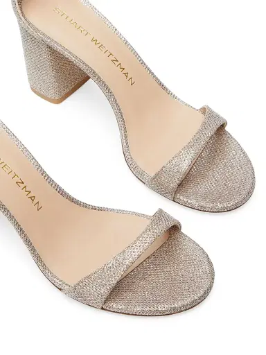 Stuart Weitzman Women's Nudist Block 75MM Sandals - Poudre | Thumbnail 4 Stuart Weitzman Women's Nudist Block 75MM Sandals - Poudre | Thumbnail 4
