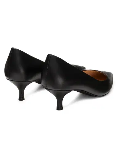 Stuart Weitzman Women's Power 50MM Leather Pumps - Black | Thumbnail 3 Stuart Weitzman Women's Power 50MM Leather Pumps - Black | Thumbnail 3
