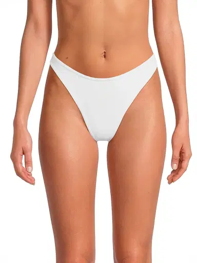 Ramy Brook Women's Isla High-Leg Bikini Bottom - White - Size XL | Thumbnail 3 Ramy Brook Women's Isla High-Leg Bikini Bottom - White - Size XL | Thumbnail 3