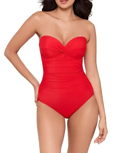 Miraclesuit Swim Women's Rock Solid Madrid One-Piece Swimsuit - Poppy - Size 16 | Thumbnail 2 Miraclesuit Swim Women's Rock Solid Madrid One-Piece Swimsuit - Poppy - Size 16 | Thumbnail 2