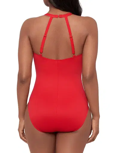 Miraclesuit Swim Women's Rock Solid Wrapsody One-Piece Swimsuit - Poppy - Size 16 | Thumbnail 4 Miraclesuit Swim Women's Rock Solid Wrapsody One-Piece Swimsuit - Poppy - Size 16 | Thumbnail 4