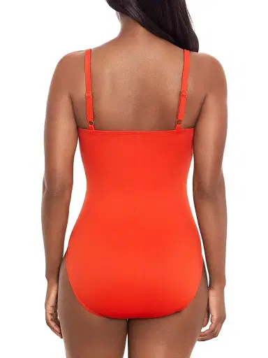 Miraclesuit Swim Women's Starr Gathered One-Piece Swimsuit - Arancio - Size 14 | Thumbnail 4 Miraclesuit Swim Women's Starr Gathered One-Piece Swimsuit - Arancio - Size 14 | Thumbnail 4