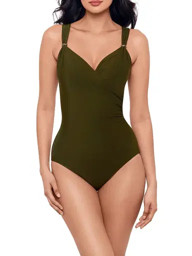 Miraclesuit Swim Women's Razzle Dazzle Siren One-Piece Swimsuit - Nori - Size 16 | Thumbnail 3 Miraclesuit Swim Women's Razzle Dazzle Siren One-Piece Swimsuit - Nori - Size 16 | Thumbnail 3
