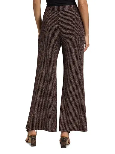 Johnny Was Women's Jenna Easy Metallic Rib-Knit Pants | Thumbnail 5 Johnny Was Women's Jenna Easy Metallic Rib-Knit Pants | Thumbnail 5