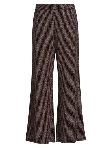 Johnny Was Women's Jenna Easy Metallic Rib-Knit Pants | Thumbnail 1 Johnny Was Women's Jenna Easy Metallic Rib-Knit Pants | Thumbnail 1