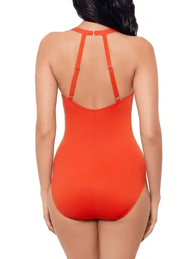 Miraclesuit Swim Women's Rock Solid Wrapsody One-Piece Swimsuit - Arancio - Size 16 | Thumbnail 4 Miraclesuit Swim Women's Rock Solid Wrapsody One-Piece Swimsuit - Arancio - Size 16 | Thumbnail 4