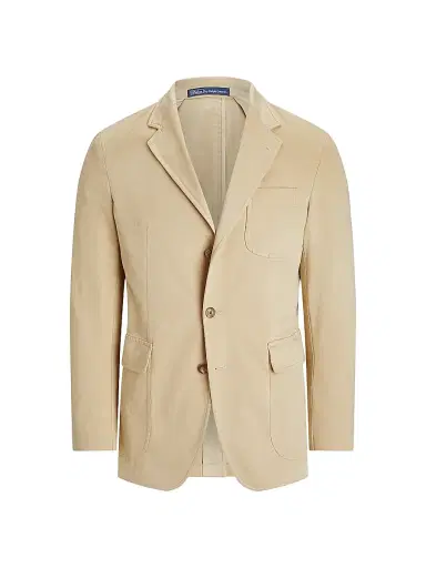 Polo Ralph Lauren Men's Garment-Dyed Cotton Two-Button Suit Jacket - Tan | Thumbnail 1 Polo Ralph Lauren Men's Garment-Dyed Cotton Two-Button Suit Jacket - Tan | Thumbnail 1