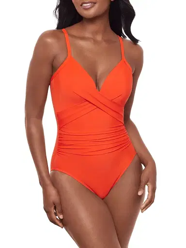 Miraclesuit Swim Women's Rock Solid Captivate Swimsuit - Arancio - Size 14 | Thumbnail 2 Miraclesuit Swim Women's Rock Solid Captivate Swimsuit - Arancio - Size 14 | Thumbnail 2