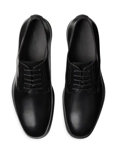 Stuart Weitzman Men's SW Club Classic Leather Derbys | Thumbnail 4 Stuart Weitzman Men's SW Club Classic Leather Derbys | Thumbnail 4