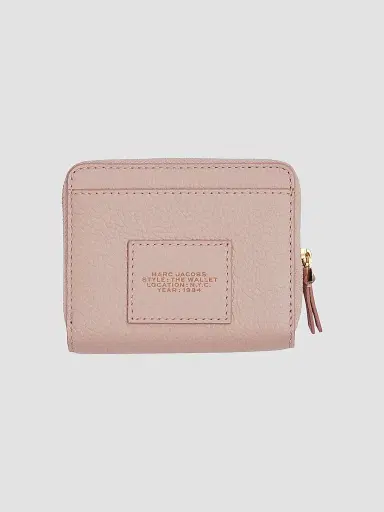 Marc Jacobs Women's The Leather Mini Compact Wallet - Rose | Thumbnail 2 Marc Jacobs Women's The Leather Mini Compact Wallet - Rose | Thumbnail 2