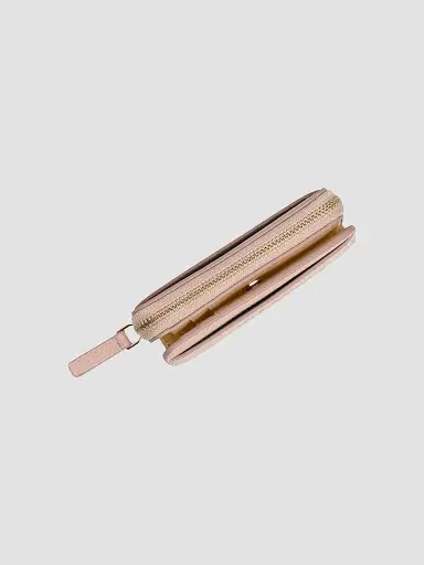 Marc Jacobs Women's The Leather Mini Compact Wallet - Rose | Thumbnail 3 Marc Jacobs Women's The Leather Mini Compact Wallet - Rose | Thumbnail 3