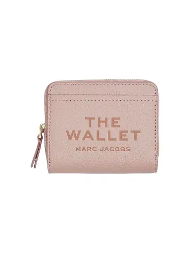 Marc Jacobs Women's The Leather Mini Compact Wallet - Rose | Thumbnail 1 Marc Jacobs Women's The Leather Mini Compact Wallet - Rose | Thumbnail 1