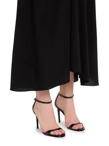 Stuart Weitzman Women's Nudist II 100MM Patent Leather Sandals - Black - Size 6 | Thumbnail 3 Stuart Weitzman Women's Nudist II 100MM Patent Leather Sandals - Black - Size 6 | Thumbnail 3