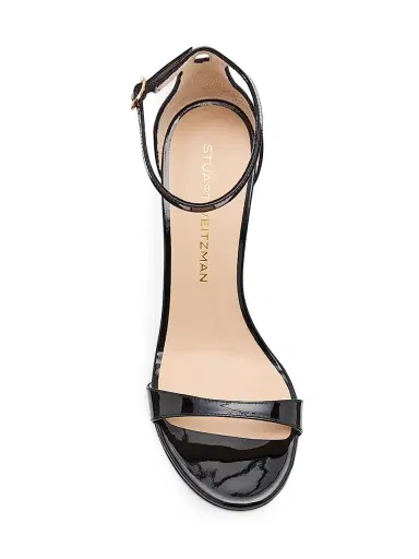 Stuart Weitzman Women's Nudist II 100MM Patent Leather Sandals - Black - Size 6 | Thumbnail 5 Stuart Weitzman Women's Nudist II 100MM Patent Leather Sandals - Black - Size 6 | Thumbnail 5