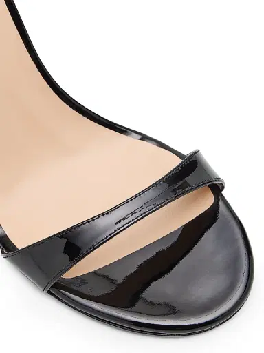 Stuart Weitzman Women's Nudist II 100MM Patent Leather Sandals - Black - Size 6 | Thumbnail 7 Stuart Weitzman Women's Nudist II 100MM Patent Leather Sandals - Black - Size 6 | Thumbnail 7