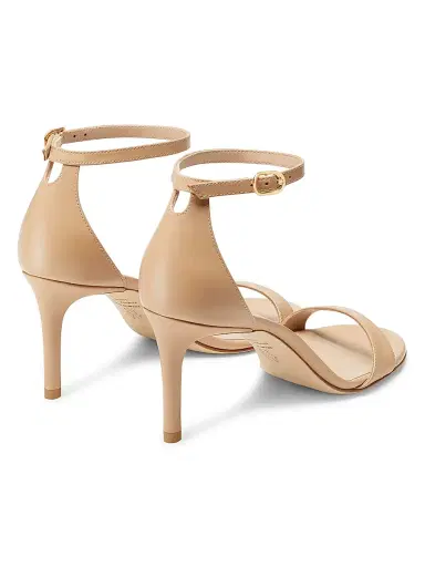 Stuart Weitzman Women's Nudist II 75MM Leather Sandals - Adobe | Thumbnail 3 Stuart Weitzman Women's Nudist II 75MM Leather Sandals - Adobe | Thumbnail 3