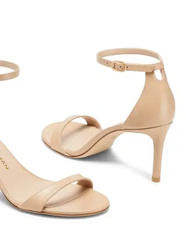 Stuart Weitzman Women's Nudist II 75MM Leather Sandals - Adobe | Thumbnail 4 Stuart Weitzman Women's Nudist II 75MM Leather Sandals - Adobe | Thumbnail 4