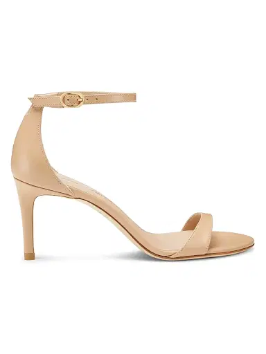Stuart Weitzman Women's Nudist II 75MM Leather Sandals - Adobe | Thumbnail 1 Stuart Weitzman Women's Nudist II 75MM Leather Sandals - Adobe | Thumbnail 1