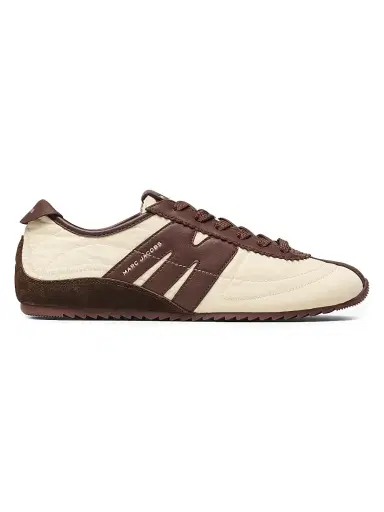 Marc Jacobs Women's The Bleeker 400 Leather Runner Sneakers - Short Bread Multi - Size 6 | Thumbnail 1 Marc Jacobs Women's The Bleeker 400 Leather Runner Sneakers - Short Bread Multi - Size 6 | Thumbnail 1