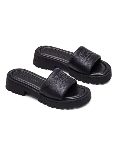 Marc Jacobs Women's The Slide Leather Sandals - Black - Size 11 | Thumbnail 2 Marc Jacobs Women's The Slide Leather Sandals - Black - Size 11 | Thumbnail 2