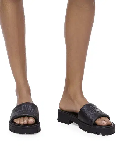 Marc Jacobs Women's The Slide Leather Sandals - Black - Size 11 | Thumbnail 7 Marc Jacobs Women's The Slide Leather Sandals - Black - Size 11 | Thumbnail 7