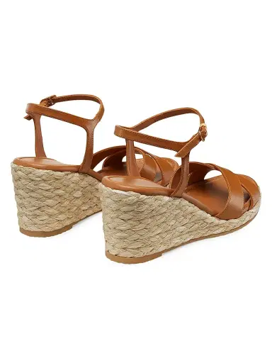 Stuart Weitzman Women's Dayna Leather Espadrille Sandals - Macchiato Natural | Thumbnail 3 Stuart Weitzman Women's Dayna Leather Espadrille Sandals - Macchiato Natural | Thumbnail 3