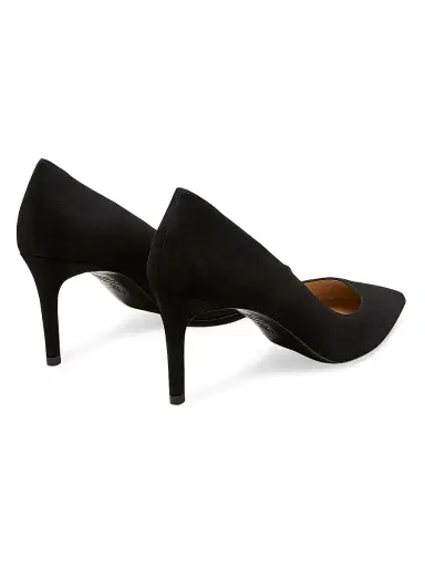 Stuart Weitzman Women's Stuart Power 75MM Suede Pumps - Black | Thumbnail 3 Stuart Weitzman Women's Stuart Power 75MM Suede Pumps - Black | Thumbnail 3