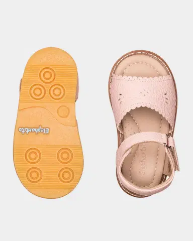 Elephantito Girl's Scalloped Leather Sandals, Toddler | Thumbnail 2 Elephantito Girl's Scalloped Leather Sandals, Toddler | Thumbnail 2