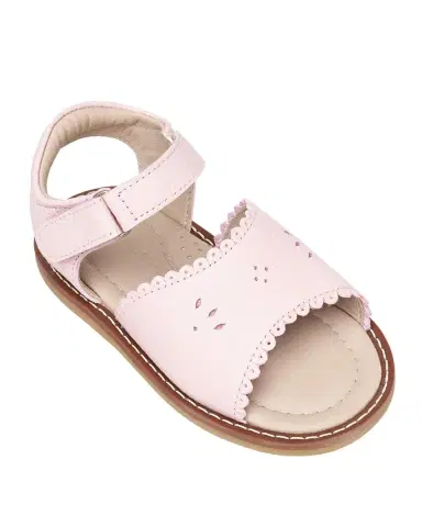Elephantito Girl's Scalloped Leather Sandals, Toddler | Thumbnail 3 Elephantito Girl's Scalloped Leather Sandals, Toddler | Thumbnail 3