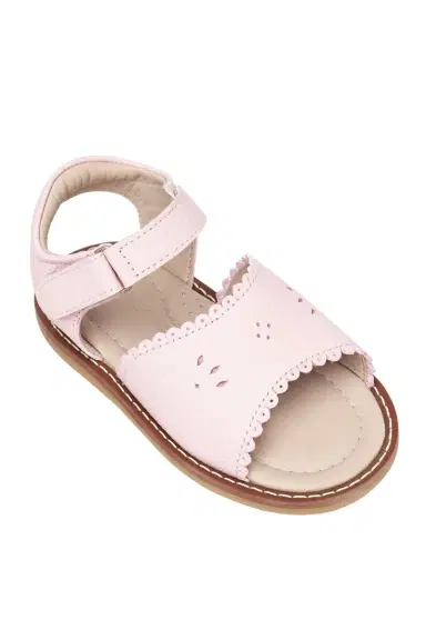Elephantito Girl's Scalloped Leather Sandals, Toddler | Thumbnail 4 Elephantito Girl's Scalloped Leather Sandals, Toddler | Thumbnail 4