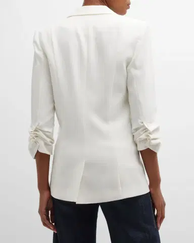 Cinq a Sept Khloe Crepe 3/4-Sleeve Blazer | Thumbnail 3 Cinq a Sept Khloe Crepe 3/4-Sleeve Blazer | Thumbnail 3