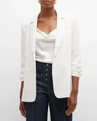 Cinq a Sept Khloe Crepe 3/4-Sleeve Blazer | Thumbnail 4 Cinq a Sept Khloe Crepe 3/4-Sleeve Blazer | Thumbnail 4