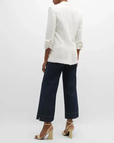 Cinq a Sept Khloe Crepe 3/4-Sleeve Blazer | Thumbnail 6 Cinq a Sept Khloe Crepe 3/4-Sleeve Blazer | Thumbnail 6