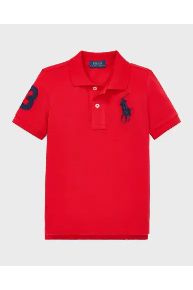 Polo Ralph Lauren Boy's Big Pony Mesh Knit Polo, Size 2 | Thumbnail 3 Polo Ralph Lauren Boy's Big Pony Mesh Knit Polo, Size 2 | Thumbnail 3