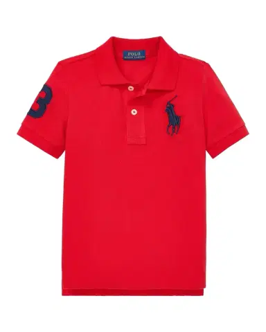 Polo Ralph Lauren Boy's Big Pony Mesh Knit Polo, Size 2 | Thumbnail 1 Polo Ralph Lauren Boy's Big Pony Mesh Knit Polo, Size 2 | Thumbnail 1