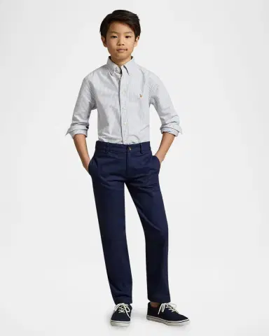 Polo Ralph Lauren Boy 's Cotton Oxford Stripe Sport Shirt | Thumbnail 3 Polo Ralph Lauren Boy 's Cotton Oxford Stripe Sport Shirt | Thumbnail 3