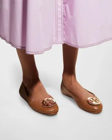 Tory Burch Minnie Travel Leather Ballet Flats | Thumbnail 2 Tory Burch Minnie Travel Leather Ballet Flats | Thumbnail 2