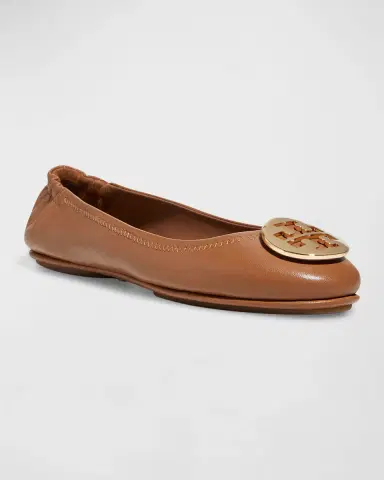 Tory Burch Minnie Travel Leather Ballet Flats | Thumbnail 3 Tory Burch Minnie Travel Leather Ballet Flats | Thumbnail 3