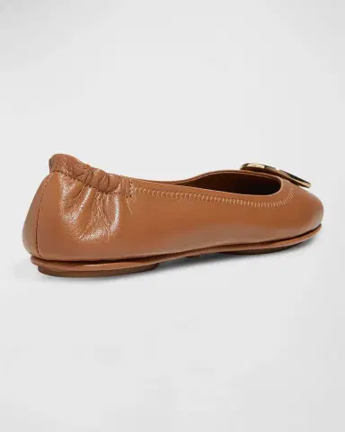 Tory Burch Minnie Travel Leather Ballet Flats | Thumbnail 4 Tory Burch Minnie Travel Leather Ballet Flats | Thumbnail 4
