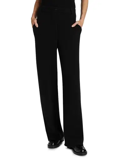Guest in Residence Women's Cashmere Tailored Wide-Leg Pants - Black | Thumbnail 3 Guest in Residence Women's Cashmere Tailored Wide-Leg Pants - Black | Thumbnail 3