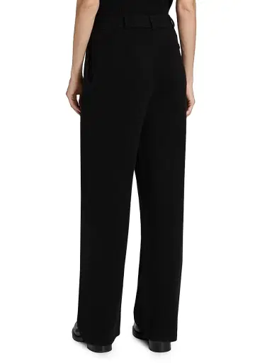 Guest in Residence Women's Cashmere Tailored Wide-Leg Pants - Black | Thumbnail 5 Guest in Residence Women's Cashmere Tailored Wide-Leg Pants - Black | Thumbnail 5