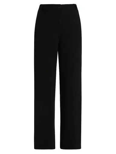 Guest in Residence Women's Cashmere Tailored Wide-Leg Pants - Black | Thumbnail 1 Guest in Residence Women's Cashmere Tailored Wide-Leg Pants - Black | Thumbnail 1