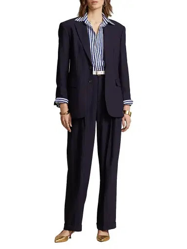 Polo Ralph Lauren Women's Wool Blend Blazer | Thumbnail 2 Polo Ralph Lauren Women's Wool Blend Blazer | Thumbnail 2