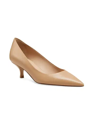 Stuart Weitzman Women's Power 50MM Leather Pumps - Adobe | Thumbnail 2 Stuart Weitzman Women's Power 50MM Leather Pumps - Adobe | Thumbnail 2
