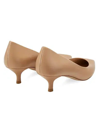 Stuart Weitzman Women's Power 50MM Leather Pumps - Adobe | Thumbnail 3 Stuart Weitzman Women's Power 50MM Leather Pumps - Adobe | Thumbnail 3