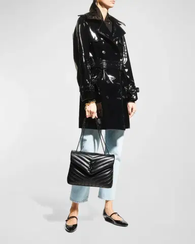 Saint Laurent Loulou Medium YSL Shoulder Bag in Quilted Leather | Thumbnail 5 Saint Laurent Loulou Medium YSL Shoulder Bag in Quilted Leather | Thumbnail 5
