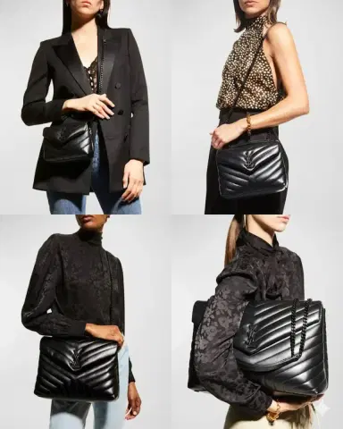 Saint Laurent Loulou Medium YSL Shoulder Bag in Quilted Leather | Thumbnail 8 Saint Laurent Loulou Medium YSL Shoulder Bag in Quilted Leather | Thumbnail 8