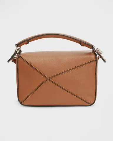 Loewe Puzzle Mini Top-Handle Bag in Leather | Thumbnail 3 Loewe Puzzle Mini Top-Handle Bag in Leather | Thumbnail 3