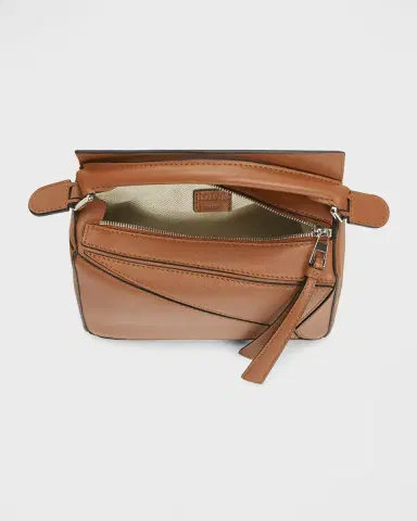 Loewe Puzzle Mini Top-Handle Bag in Leather | Thumbnail 4 Loewe Puzzle Mini Top-Handle Bag in Leather | Thumbnail 4